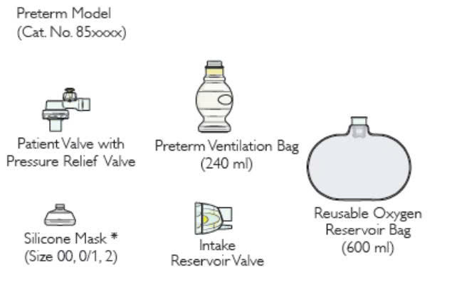 Laerdal Silicone Resuscitator Preterm