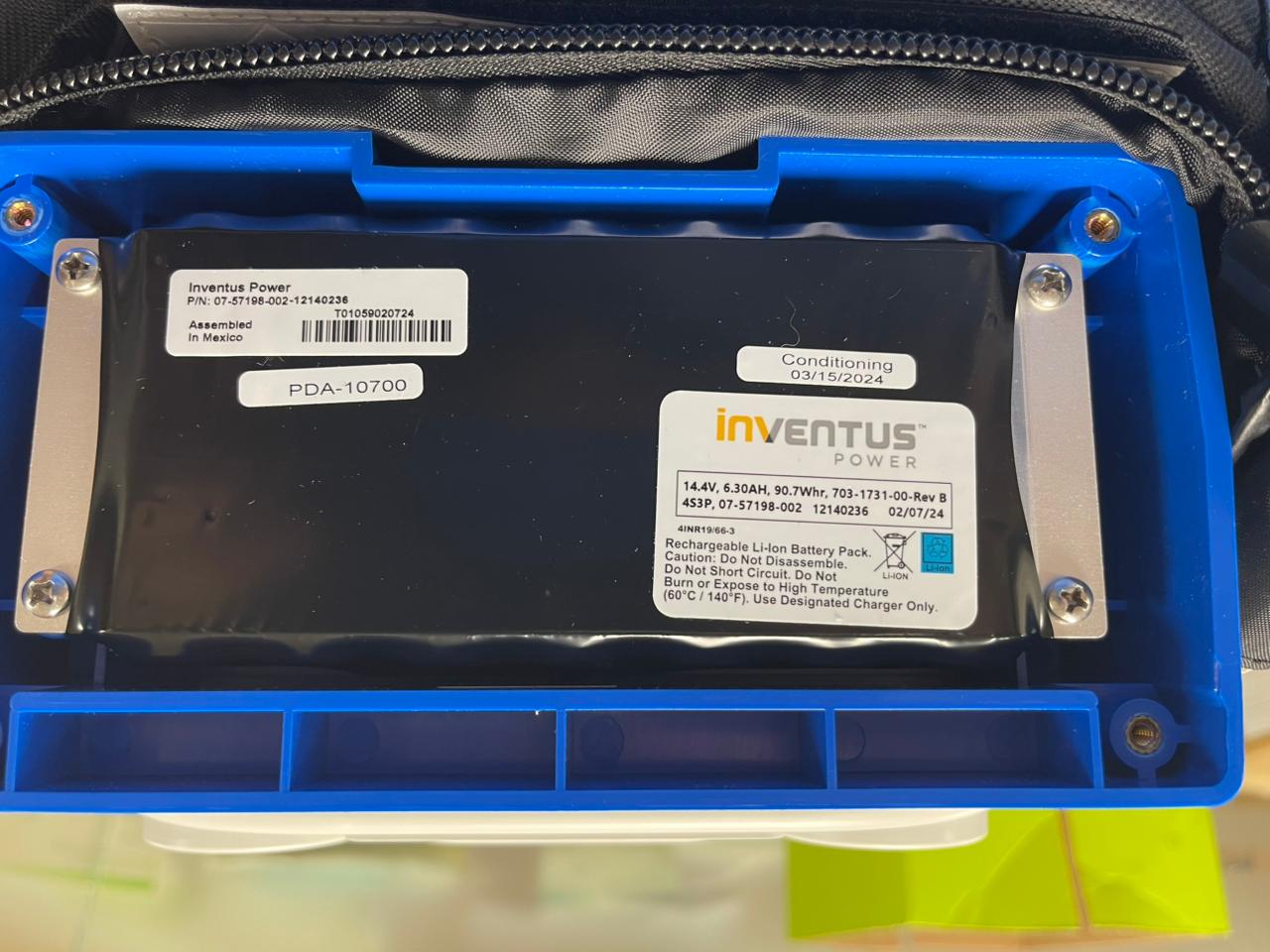 ZOLL ventilator battery